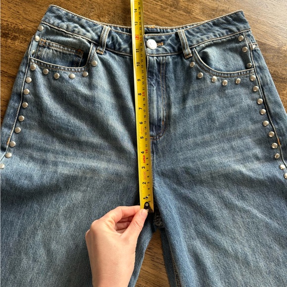 House of Harlow 1960 Blue Flare Jeans with Studs - Picture 8 of 10